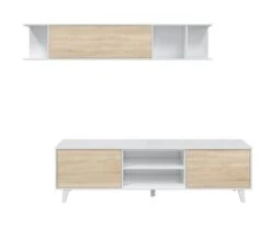 Meuble TV 2 Portes Avec 2 Niches