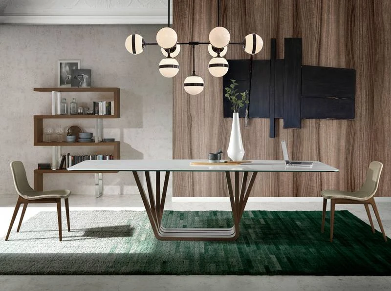 Chaise En Tissu Et Bois Couleur Noyer 5 Chaise En Tissu Et Bois Couleur Noyer – Image 3