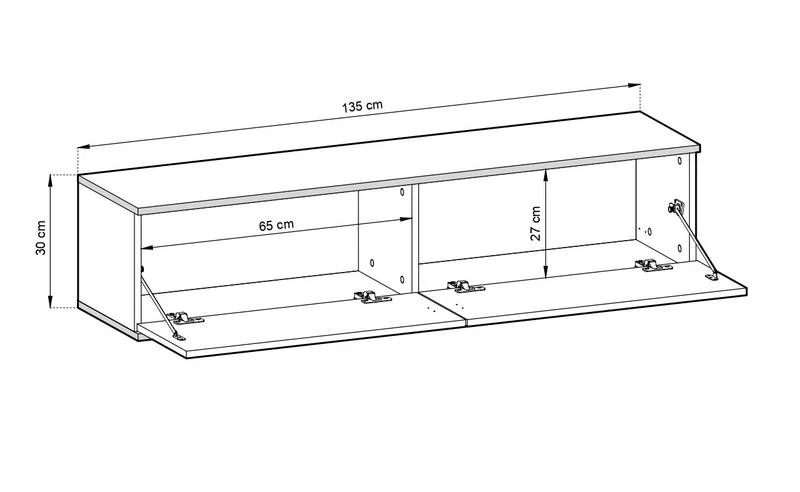 Meuble De Télévision ORO MDF RTV135 5 Meuble De Télévision ORO MDF RTV135 – Image 3