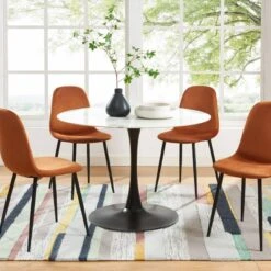 Lot De 4 Chaises En Velours Rouille -VIDAXL || Leitmotiv || Emma Soldes Magasin 041b751d686f413094a80fbfba456d77