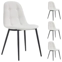Chaises ALVARO (Lot De 4) -VIDAXL || Leitmotiv || Emma Soldes Magasin 05119d386c4c467db730c232bef95b2a