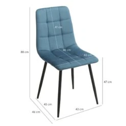 Lot De 2 Chaises Tissu Velours - LOUISE -VIDAXL || Leitmotiv || Emma Soldes Magasin 0bad73d3ad2a4685bb2957432e75463e