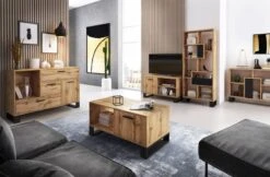 Meuble TV140 2portes LOFT Chêne Rustique -VIDAXL || Leitmotiv || Emma Soldes Magasin 0f7c1e93d5214794b2a1a7632a1509b9