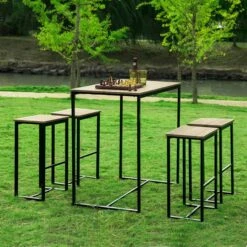 Table + 4 X Tabourets De Bar OGT15-N 20 Table + 4 X Tabourets De Bar OGT15-N -VIDAXL || Leitmotiv || Emma Soldes Magasin 0fda46225a224b18976c0409d612d800