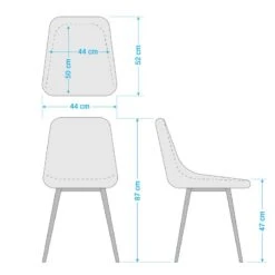Chaise Capitonnée Iskmo IV -VIDAXL || Leitmotiv || Emma Soldes Magasin 1000006093 201013 14323600007 SKETCH DETAILS P000000001000006093 sketch