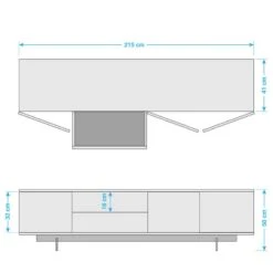Meuble TV Payara -VIDAXL || Leitmotiv || Emma Soldes Magasin 1000007107 200617 06312700001 SKETCH DETAILS P000000001000007107 sketch