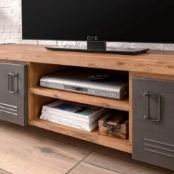 Meuble TV MANCHESTER 2 Rangements Milieu -VIDAXL || Leitmotiv || Emma Soldes Magasin 1000008809 200430 15154100002 DETAILS P000000001000008809