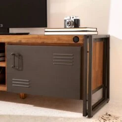 Meuble TV MANCHESTER 2 Rangements Milieu -VIDAXL || Leitmotiv || Emma Soldes Magasin 1000008809 220630 021 MOOD DETAILS P000000001000008809 mood