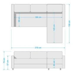 Canapé D'angle Fragola (convertible) -VIDAXL || Leitmotiv || Emma Soldes Magasin 1000014958 201016 13555500002 SKETCH DETAILS P000000001000014958 sketch