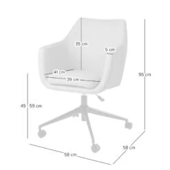 Chaise De Bureau Pivotante NICHOLAS 41 Chaise De Bureau Pivotante NICHOLAS -VIDAXL || Leitmotiv || Emma Soldes Magasin 1000016126 230912 500 SKETCH DETAILS P000000001000016126 sketch