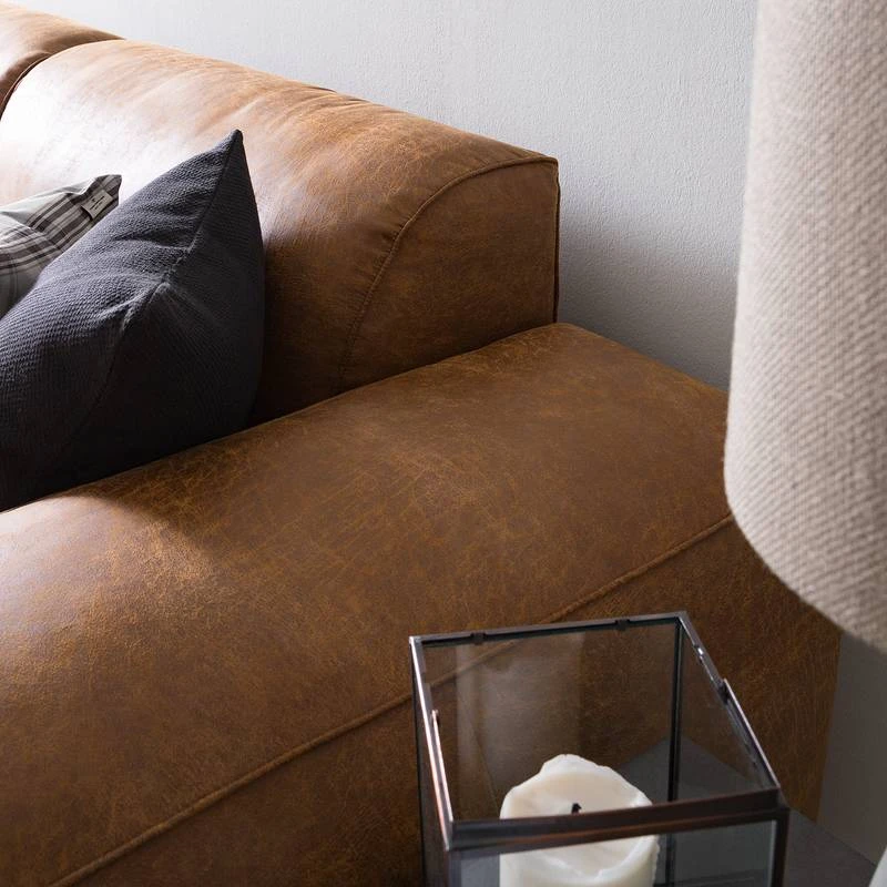 Grand Canapé Burrill Aspect Cuir Vieilli 11 Grand Canapé Burrill Aspect Cuir Vieilli – Image 9