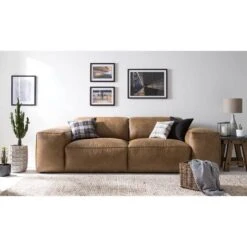 Grand Canapé Burrill Aspect Cuir Vieilli 35 Grand Canapé Burrill Aspect Cuir Vieilli -VIDAXL || Leitmotiv || Emma Soldes Magasin 1000020147 190619 17375100026 MOOD GALLERYIMAGES P000000001000020147 mood