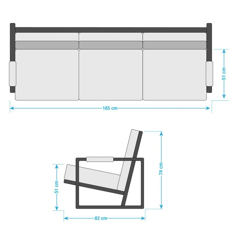 Canapé Rhode (3 Places) 18 Canapé Rhode (3 Places) – Image 16