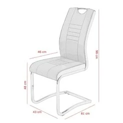 Chaise Cantilever Toummo 9 Chaise Cantilever Toummo -VIDAXL || Leitmotiv || Emma Soldes Magasin 1000046725 200703 06292600001 SKETCH DETAILS P000000001000046725 sketch