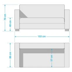 Canapé Tullow (2 Places) -VIDAXL || Leitmotiv || Emma Soldes Magasin 1000094666 201125 15410900087 SKETCH DETAILS P000000001000094666 sketch