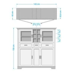 Buffet Haut Jasmund II 15 Buffet Haut Jasmund II -VIDAXL || Leitmotiv || Emma Soldes Magasin 1000136052 190405 14520500021 GALLERYIMAGES P000000001000136052