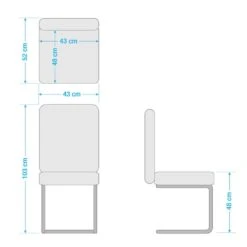 Chaises Marco -VIDAXL || Leitmotiv || Emma Soldes Magasin 1000188904 201013 14350500118 SKETCH DETAILS P000000001000188904 sketch