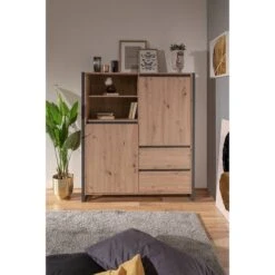 Buffet Haut 2 Portes 2 Tiroirs Denver -VIDAXL || Leitmotiv || Emma Soldes Magasin 1000214506 200608 14182100166 MOOD DETAILS P000000001000214506 mood