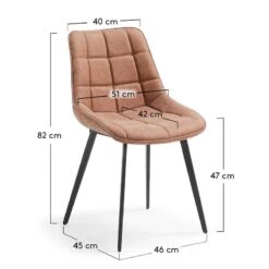 Chaises Capitonnées Kellia (lot De 2) 28 Chaises Capitonnées Kellia (lot De 2) -VIDAXL || Leitmotiv || Emma Soldes Magasin 1000216186 200623 13461600193 SKETCH DETAILS P000000001000216186 sketch