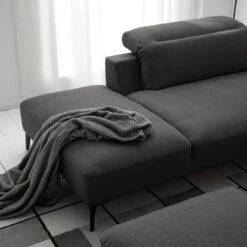 Canapé D’angle BERRIE Méridienne Longue -VIDAXL || Leitmotiv || Emma Soldes Magasin 1000217506 210222 09072600376 DETAILS P000000001000217506