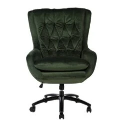 Fauteuil De Bureau Bracon Velours -VIDAXL || Leitmotiv || Emma Soldes Magasin 1000218357 220330 030 DETAILS P000000001000218357