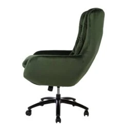 Fauteuil De Bureau Bracon Velours -VIDAXL || Leitmotiv || Emma Soldes Magasin 1000218357 220330 035 DETAILS P000000001000218357