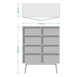Buffet Haut Danica -VIDAXL || Leitmotiv || Emma Soldes Magasin 1000220477 211018 083457000529 SKETCH DETAILS P000000001000220477 sketch