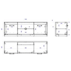 Meuble TV Buzan 13 Meuble TV Buzan -VIDAXL || Leitmotiv || Emma Soldes Magasin 1000223913 210202 14162500004 SKETCH DETAILS P000000001000223913 sketch