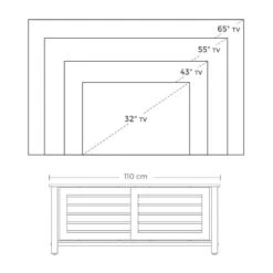 Meuble TV Condover I -VIDAXL || Leitmotiv || Emma Soldes Magasin 1000225815 200914 06122900057 SKETCH DETAILS P000000001000225815 sketch