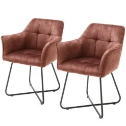 Chaises à Accoudoirs Padies (lot De 2) 18 Chaises à Accoudoirs Padies (lot De 2) -VIDAXL || Leitmotiv || Emma Soldes Magasin 1000241980 210202 13124500042 IMAGE P000000001000241980