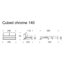Canapé Convertible Cubed -VIDAXL || Leitmotiv || Emma Soldes Magasin 1000244297 210319 10172200036 SKETCH DETAILS P000000001000244297 sketch