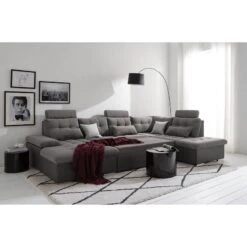 Canapé Panoramique Puntiro -VIDAXL || Leitmotiv || Emma Soldes Magasin 1000257983 210614 18413001510 DETAILS P000000001000257983