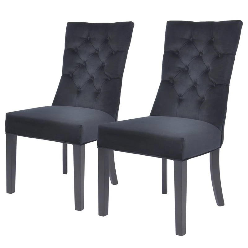Chaises Capitonnées Waroona 2 (lot De 2) 3 Chaises Capitonnées Waroona 2 (lot De 2)