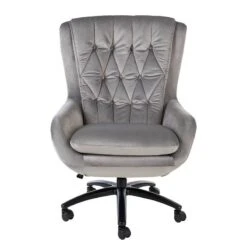 Fauteuil De Bureau Bracon Velours -VIDAXL || Leitmotiv || Emma Soldes Magasin 1000272625 220629 030 DETAILS P000000001000272625