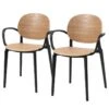 Chaises à Accoudoirs Day (lot De 2) -VIDAXL || Leitmotiv || Emma Soldes Magasin 1000273479 220420 010 IMAGE P000000001000273479