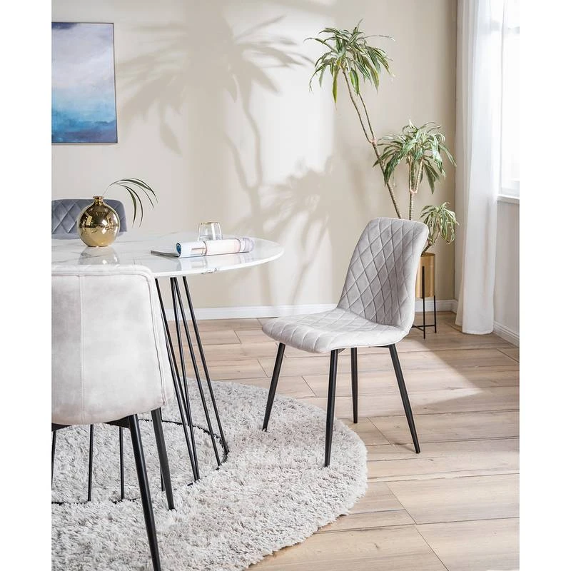 Chaises Capitonnées Trevo II (lot De 2) 4 Chaises Capitonnées Trevo II (lot De 2) – Image 2