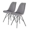 Chaises Capitonnées Flekke I (lot De 2) -VIDAXL || Leitmotiv || Emma Soldes Magasin 1000281526 210929 09414700021 IMAGE P000000001000281526