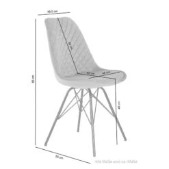 Chaises Capitonnées Flekke I (lot De 2) -VIDAXL || Leitmotiv || Emma Soldes Magasin 1000281526 210929 094148000520 SKETCH DETAILS P000000001000281526 sketch