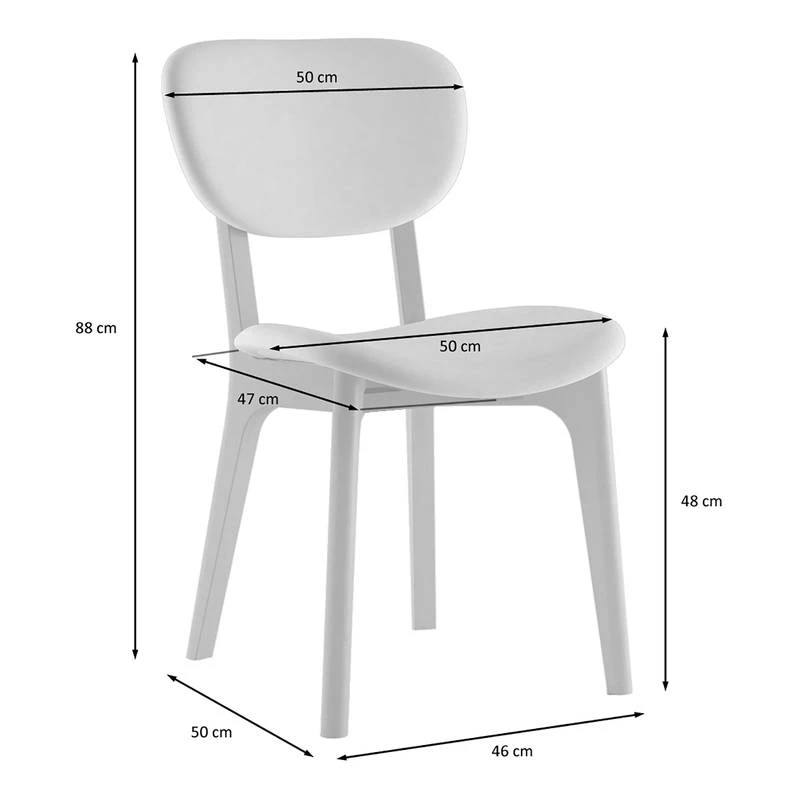 Chaises Capitonnées Nadir (lot De 2) 20 Chaises Capitonnées Nadir (lot De 2) – Image 18