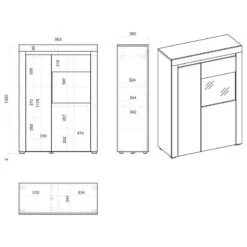 Buffet Haut Stonda I 29 Buffet Haut Stonda I -VIDAXL || Leitmotiv || Emma Soldes Magasin 1000314582 211209 12531700625 SKETCH DETAILS P000000001000314582 sketch