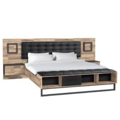 Lit Et Chevets Morten (3 éléments)