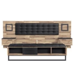 Lit Et Chevets Morten (3 éléments) -VIDAXL || Leitmotiv || Emma Soldes Magasin 1000325002 220203 15054300031 DETAILS P000000001000325002