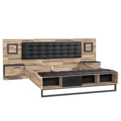 Lit Et Chevets Morten (3 éléments) -VIDAXL || Leitmotiv || Emma Soldes Magasin 1000325002 220203 15054400030 DETAILS P000000001000325002