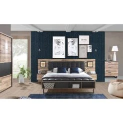 Lit Et Chevets Morten (3 éléments) -VIDAXL || Leitmotiv || Emma Soldes Magasin 1000325002 220203 15054800022 MOOD DETAILS P000000001000325002 mood