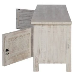 Meuble TV En Bois Massif Waterford -VIDAXL || Leitmotiv || Emma Soldes Magasin 1000333442 230321 035 DETAILS P000000001000333442