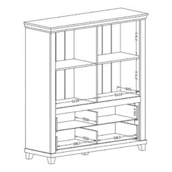 Buffet Haut Emmanuela 21 Buffet Haut Emmanuela -VIDAXL || Leitmotiv || Emma Soldes Magasin 1000339987 220317 501 SKETCH DETAILS P000000001000339987 sketch