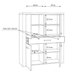 Buffet Haut Parksville I -VIDAXL || Leitmotiv || Emma Soldes Magasin 1000342470 220404 501 SKETCH DETAILS P000000001000342470 sketch