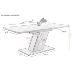 Salle à Manger Vallen (7 éléments) -VIDAXL || Leitmotiv || Emma Soldes Magasin 1000343888 220407 500 SKETCH DETAILS P000000001000343888 sketch