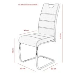 Salle à Manger Varika (11 éléments) 35 Salle à Manger Varika (11 éléments) -VIDAXL || Leitmotiv || Emma Soldes Magasin 1000343891 220407 501 SKETCH DETAILS P000000001000343891 sketch