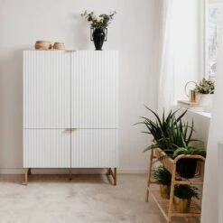 Buffet Haut 4 Portes H142 Cm 35 Buffet Haut 4 Portes H142 Cm -VIDAXL || Leitmotiv || Emma Soldes Magasin 1000344593 220407 021 MOOD DETAILS P000000001000344593 mood